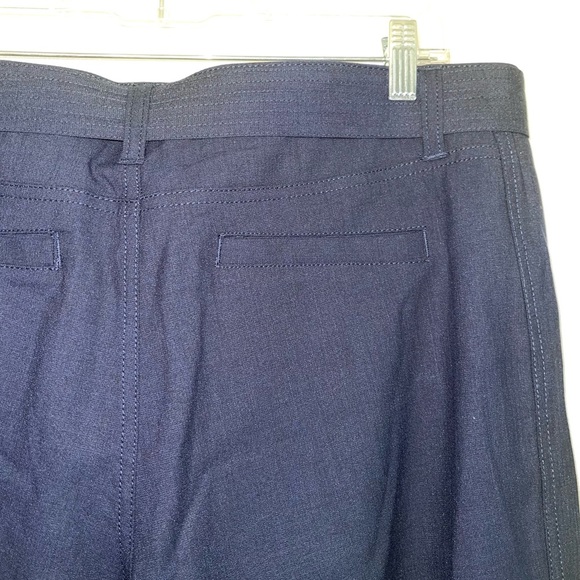 Liverpool Navy Blue Belted Tie Waist Relaxed Fit Cropped Pants 31 Women’s - Picture 7 of 13